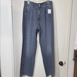 Free People Aster High Rise Straight Blue/Gray We The Free Jeans Size 30